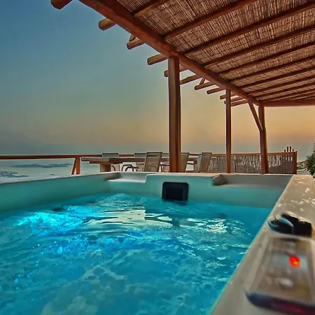 Super Deluxe Mykonos Celestial Vista 11 Bedrooms 2 Private Infinity Pools Helipad Kastro *