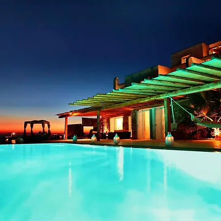 Villa Super Deluxe Mykonos Celestial Vista 11 Bedrooms 2 Private Infinity Pools Helipad Kastro *