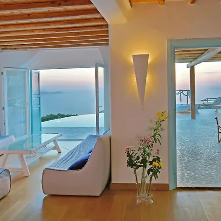 Super Deluxe Mykonos Celestial Vista 11 Bedrooms 2 Private Infinity Pools Helipad Kastro